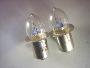 2X Set PR18 (KPR118)Bulb 7.2V .55A for Size "6D" Cell Battery Flashlight Lantern