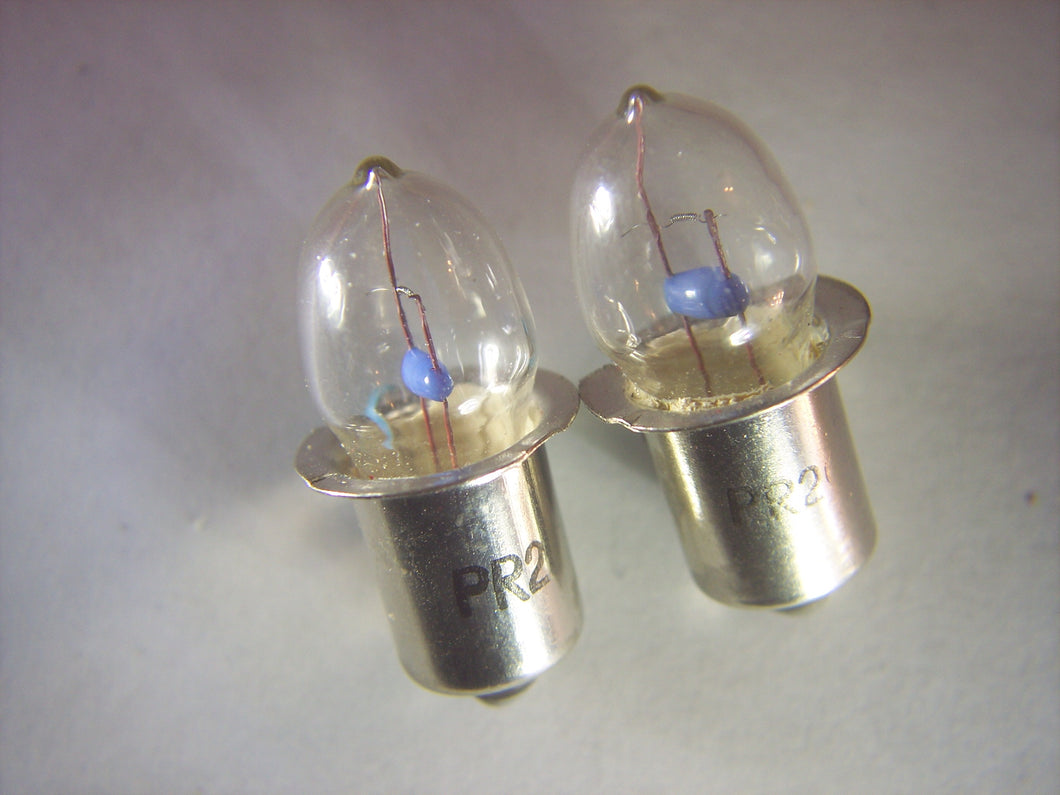 2X Set PR18 (KPR118)Bulb 7.2V .55A for Size 