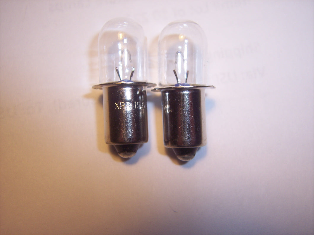 2X of XPR19 Xenon PR Base Flashlight Bulb 19V 19.2V @ 0.6A for Tool Lights