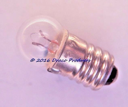 Miniature E10 Screw Bulb #458 lamp 1.5V 0.20A For 1-Cell Flashlight 20 Hours