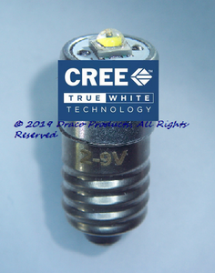 Cree 5W Universal E10 Screw Base LED Upgrade for Lanterns, Railroad Lantern Train-man Switchman light