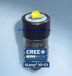 Cree LED Bulb 5-Watt 6-18 Volt Hitachi, Dewalt, Tool Upgrade E10 Non-Polarity