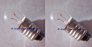 2X Set #40 Indicator lamp E10 6.3V .15A Screw Bulb for Radio Appliance Barricade