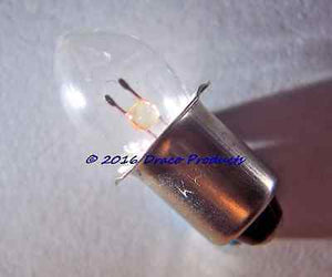 PR7 Bulb 3.70V 0.3A 1.1Watt Flashlight Lamp for 3-Cell 4.5V Long Ruining Miser