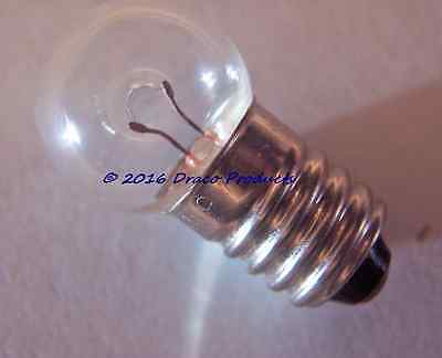 #605 Miniature E10 Screw Bulb lamp 6V 6.2V .5A for 5D Cell Flashlights