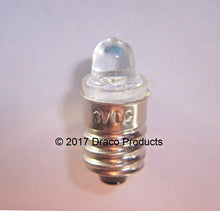 Epistar LED 0.5W E10 Screw Lens Bulb 3V .02A for 2-Cell Replacement for:  222