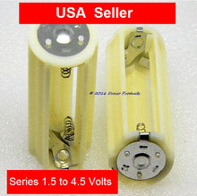 1 SERIES - Battery Adapter - Converts 3 AA Cells to 1 D size - outputs 4.5V  USA