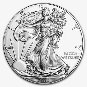 2013 American Silver Eagle Dollar USA Coin 1 Troy Ounce .999 Fine Silver GEM BU