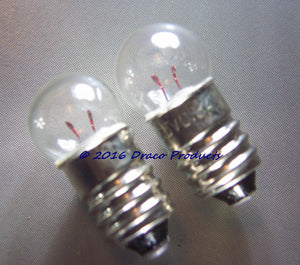 Set 2-PK REPLACEMENT 3V BULBS FOR FARO 995005, GE 14, 25354 0.74W 2.47V