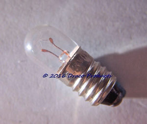 2X Set #40 Indicator lamp E10 6.3V .15A Screw Bulb for Radio Appliance Barricade