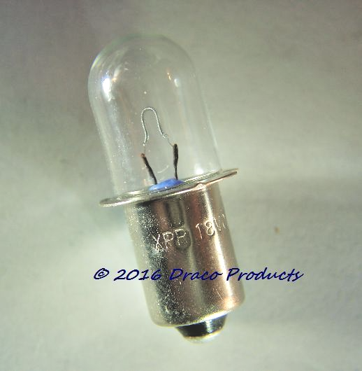 XPR16 179 Lumen Xenon PR Base Bulb 15.6V 0.6A for Tool Lights Flashlights